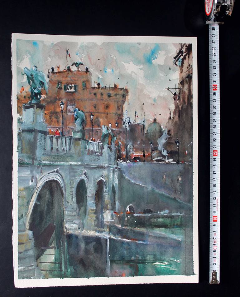 Original Impressionism Cities Painting by maximilian damico