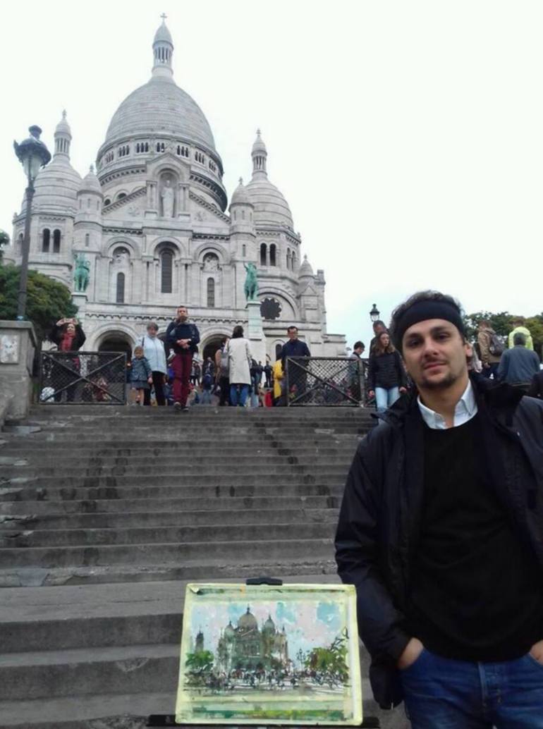 Original Impressionism Cities Painting by Maximilian Damico