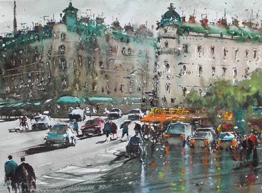 Original Cities Paintings by maximilian damico