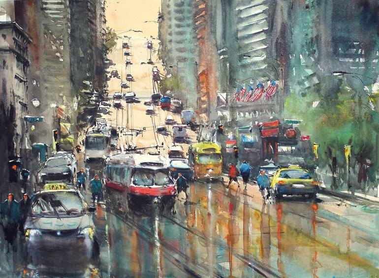 Print of Realism Cities Paintings by Maximilian Damico