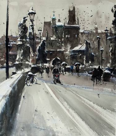 Print of Impressionism Cities Paintings by maximilian damico