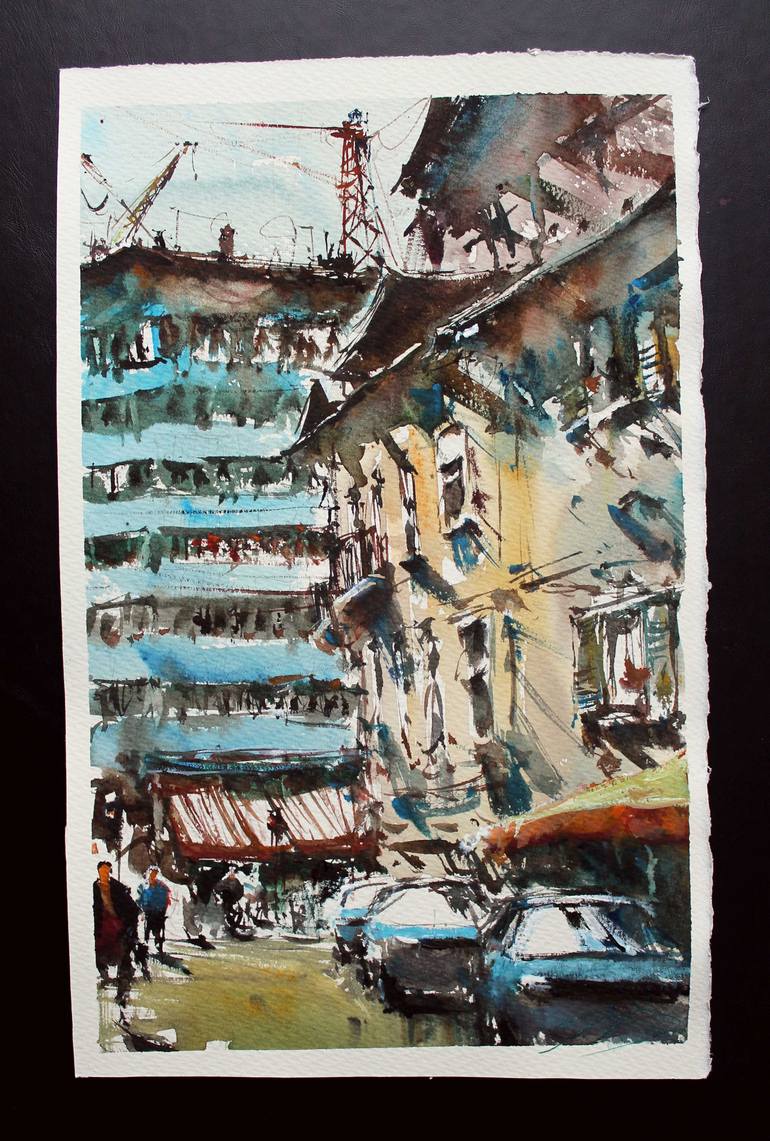 Original Impressionism Cities Painting by Maximilian Damico