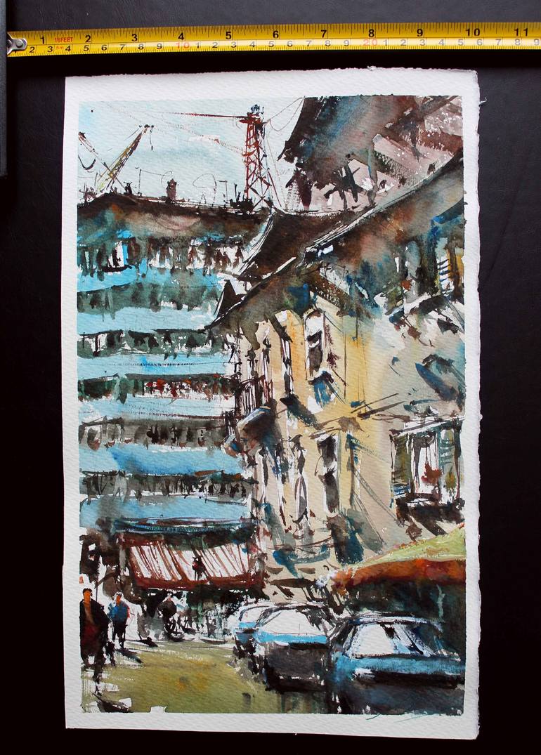 Original Impressionism Cities Painting by Maximilian Damico