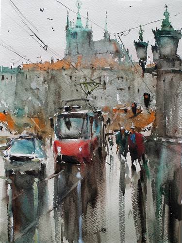 Print of Impressionism Cities Paintings by maximilian damico