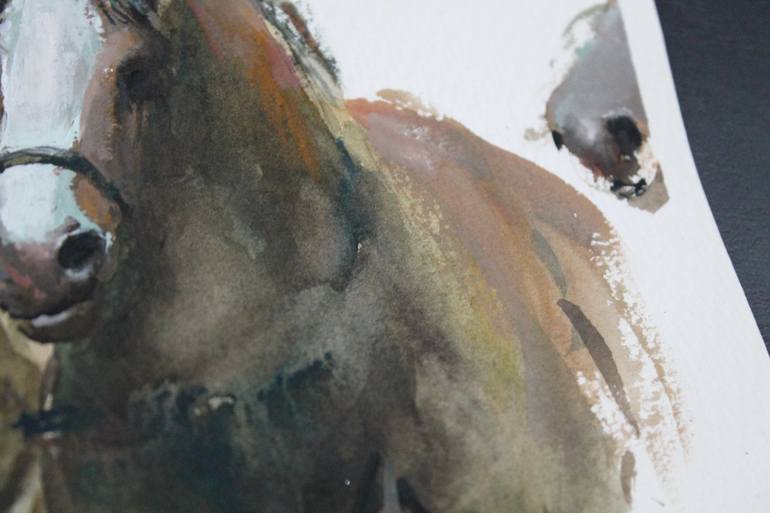 Original Horse Painting by maximilian damico