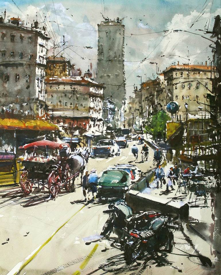 Print of Realism Cities Paintings by Maximilian Damico