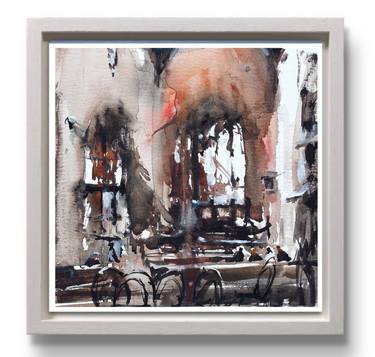 Original Impressionism Architecture Paintings by maximilian damico