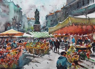 Original Cities Paintings by maximilian damico