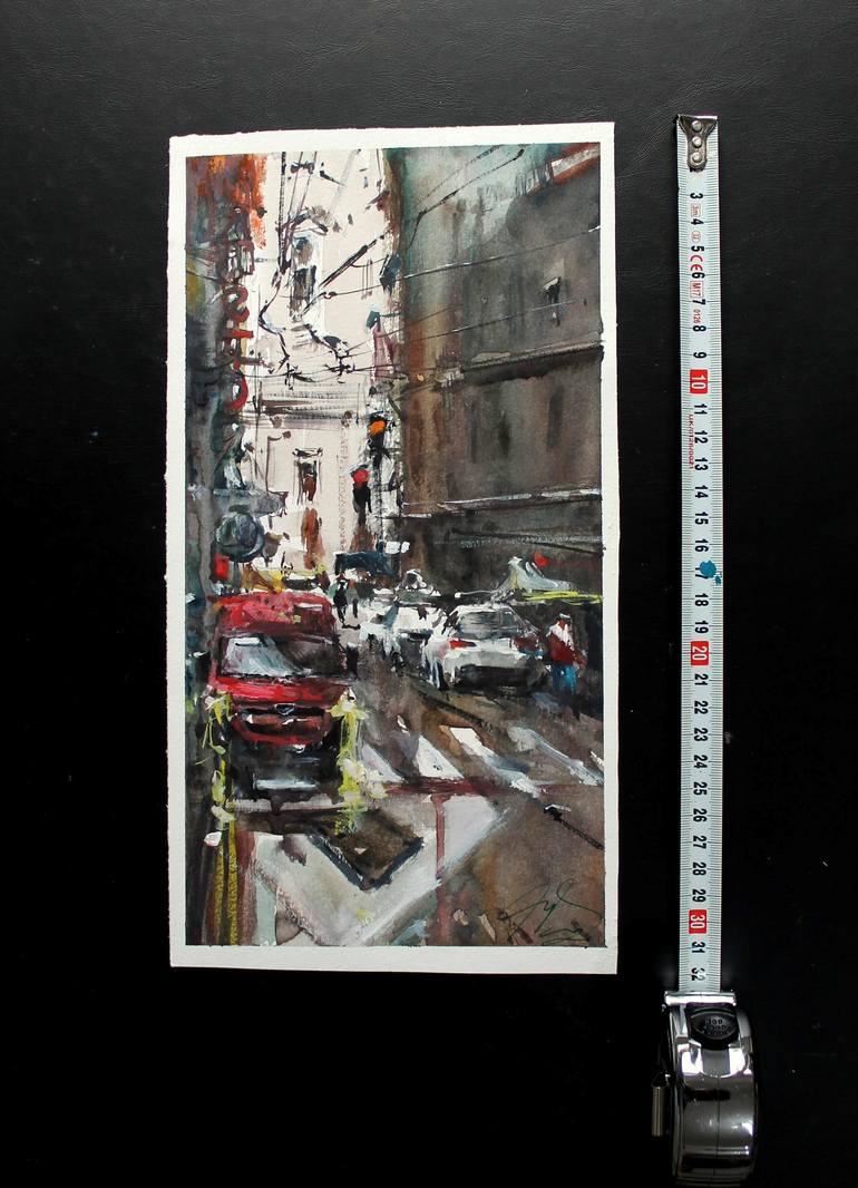 Original Impressionism Cities Painting by maximilian damico