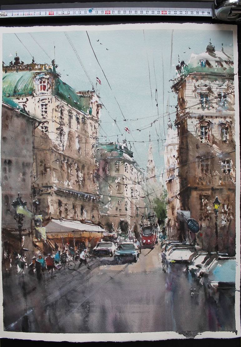 Original Architecture Painting by maximilian damico