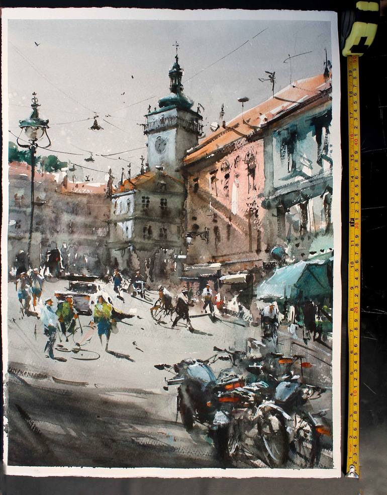 Original Cities Painting by maximilian damico