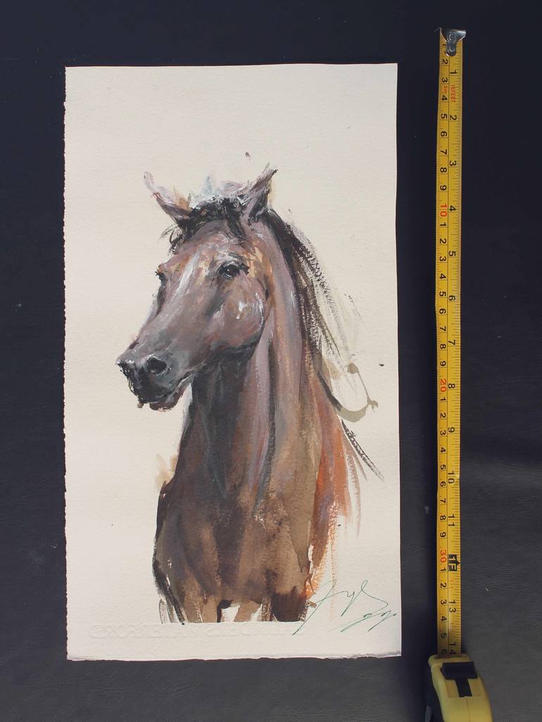 Original Horse Painting by maximilian damico