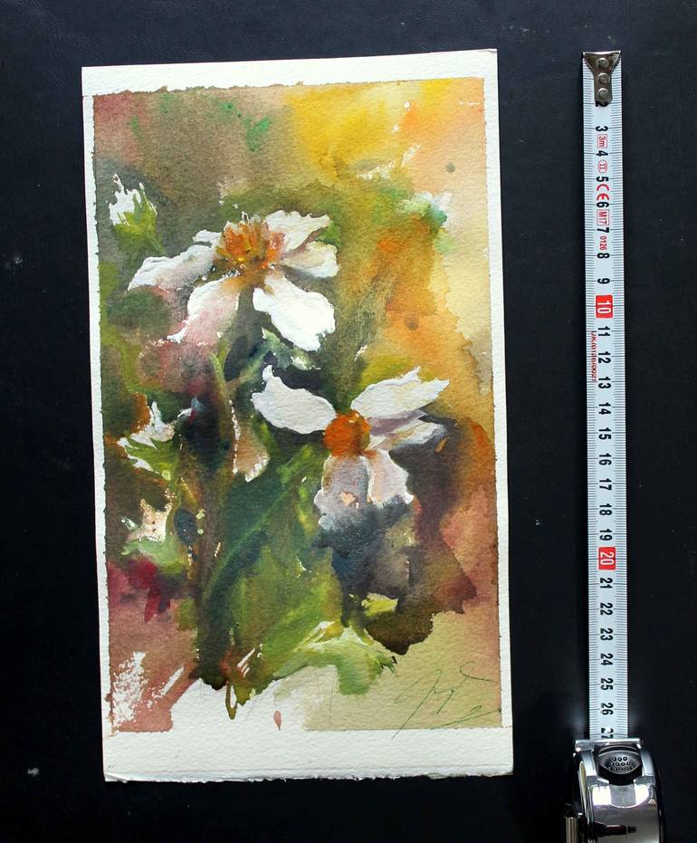Original Impressionism Floral Painting by maximilian damico