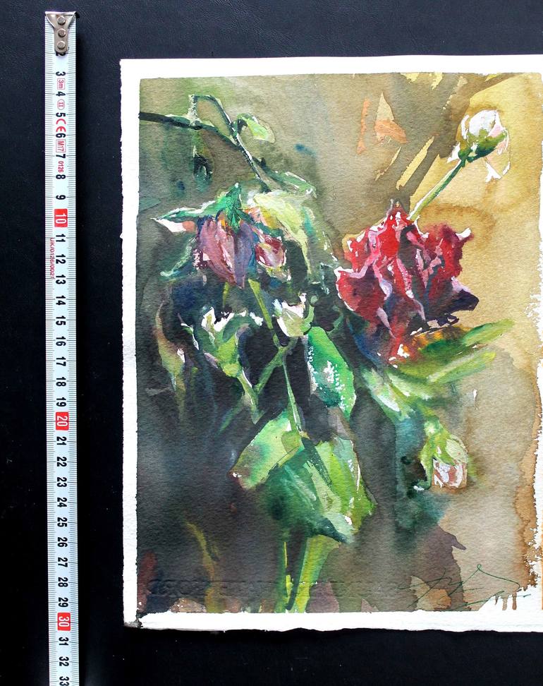 Original Impressionism Floral Painting by maximilian damico