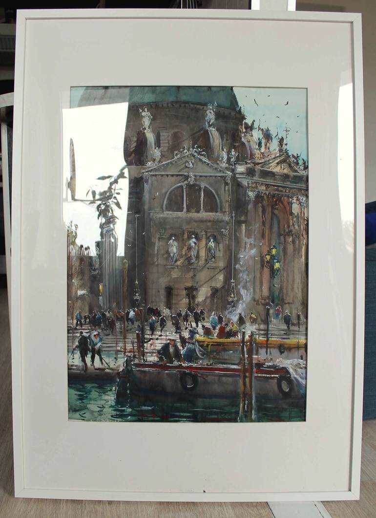 Original Impressionism Cities Painting by maximilian damico