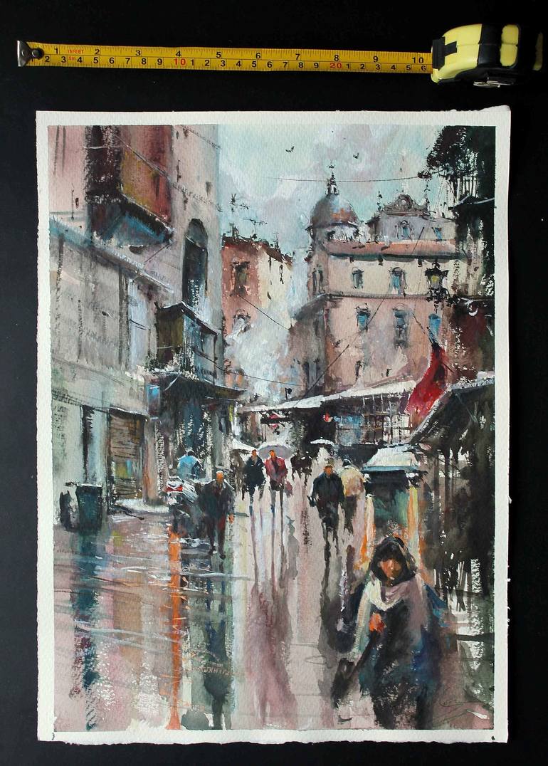 Original Impressionism Cities Painting by maximilian damico