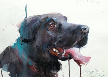 Original Dogs Paintings by maximilian damico