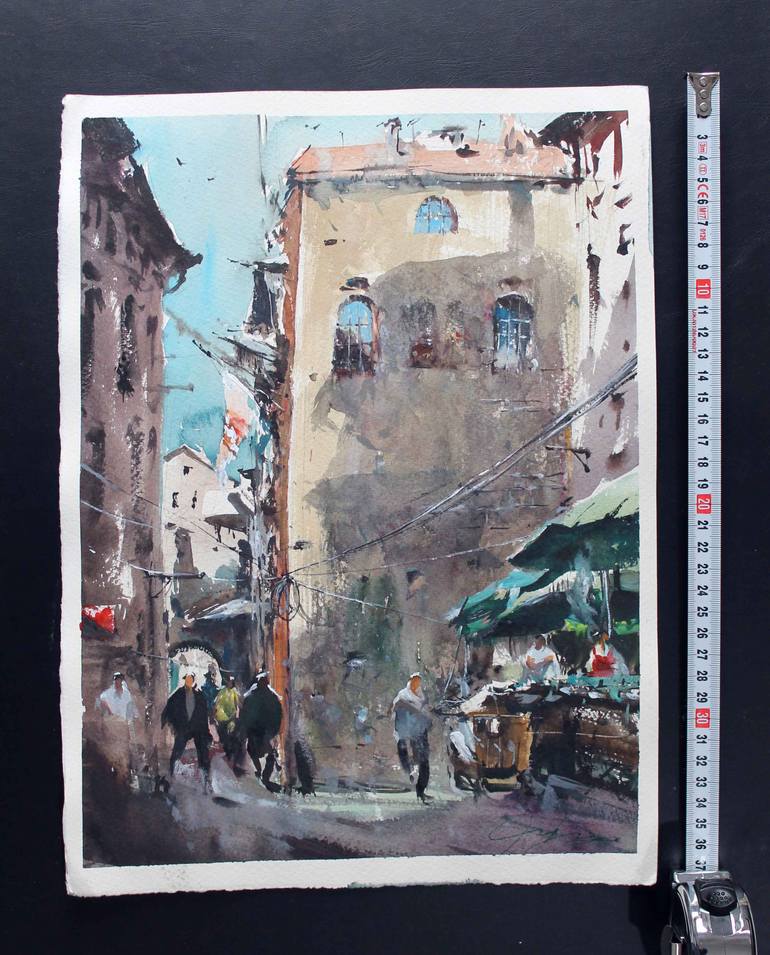 Original Impressionism Cities Painting by maximilian damico