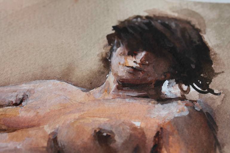 Original Realism Nude Painting by maximilian damico