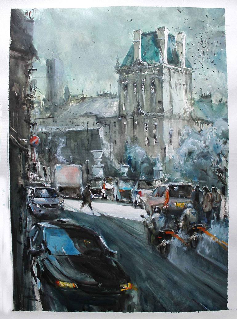 Original Impressionism Landscape Painting by Maximilian Damico