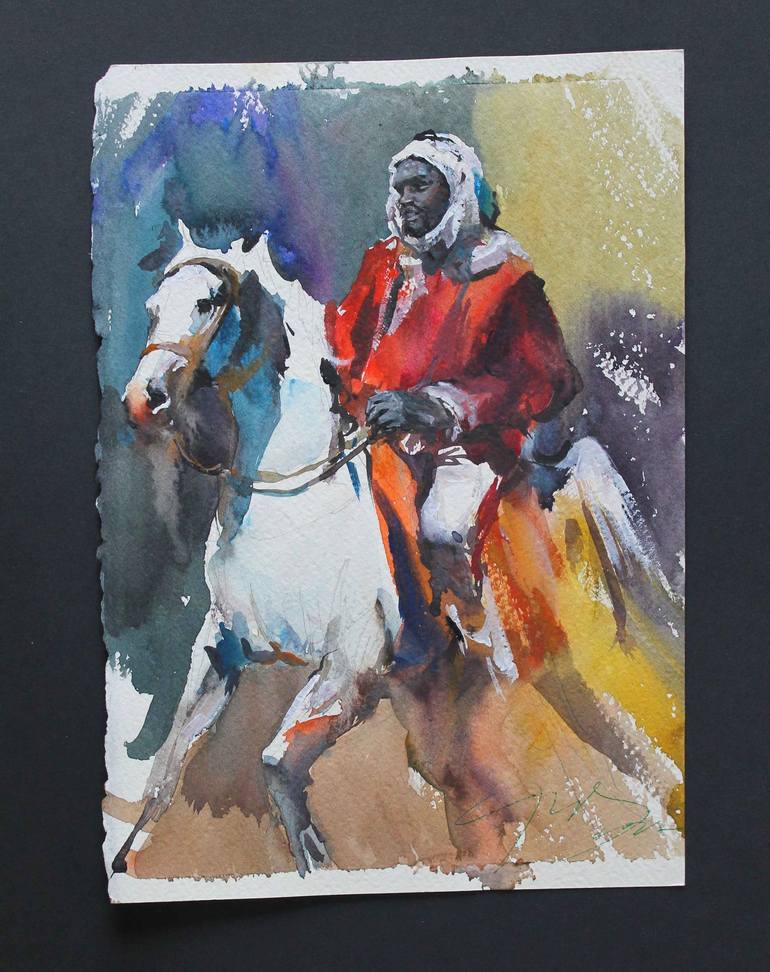 Original Horse Painting by maximilian damico