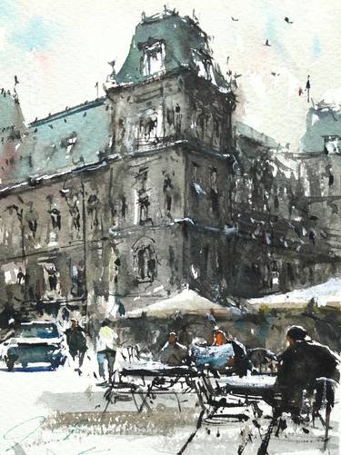 Print of Impressionism Cities Paintings by maximilian damico