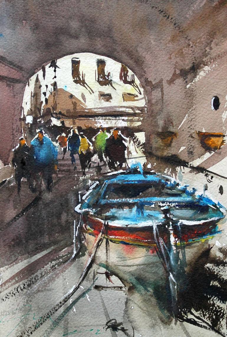 Print of Impressionism Boat Paintings by Maximilian Damico