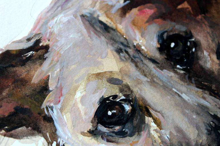 Original Impressionism Dogs Painting by maximilian damico