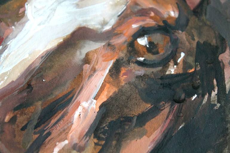 Original Impressionism Horse Painting by Maximilian Damico
