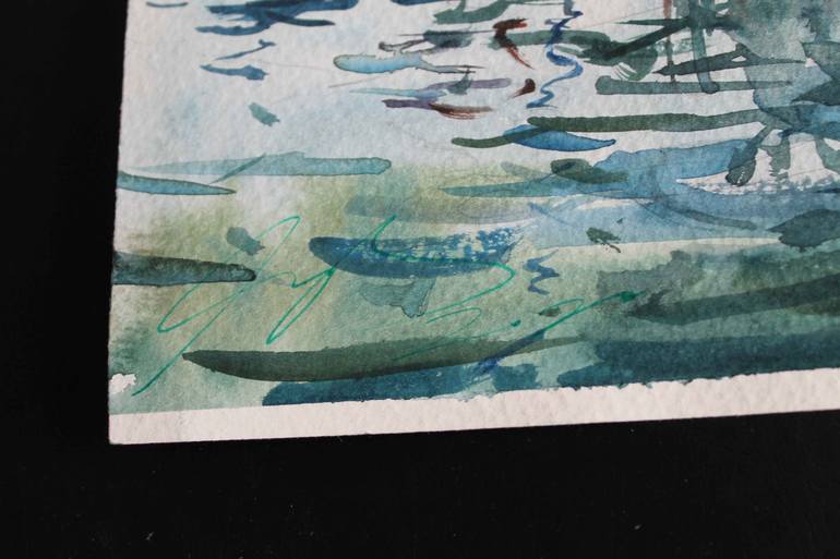 Original Impressionism Seascape Painting by Maximilian Damico