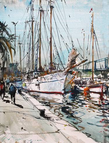 Schooner in Barceloneta thumb