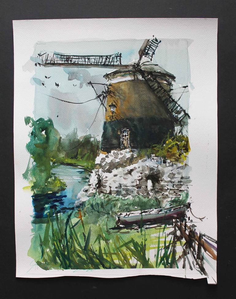 Original Impressionism Landscape Painting by Maximilian Damico