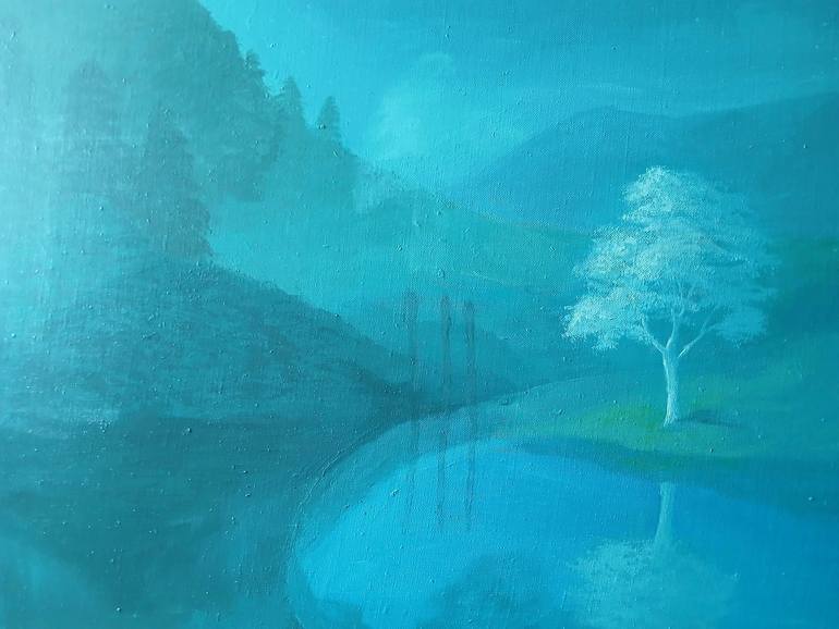 Original Surrealism Landscape Painting by Baek Hwa