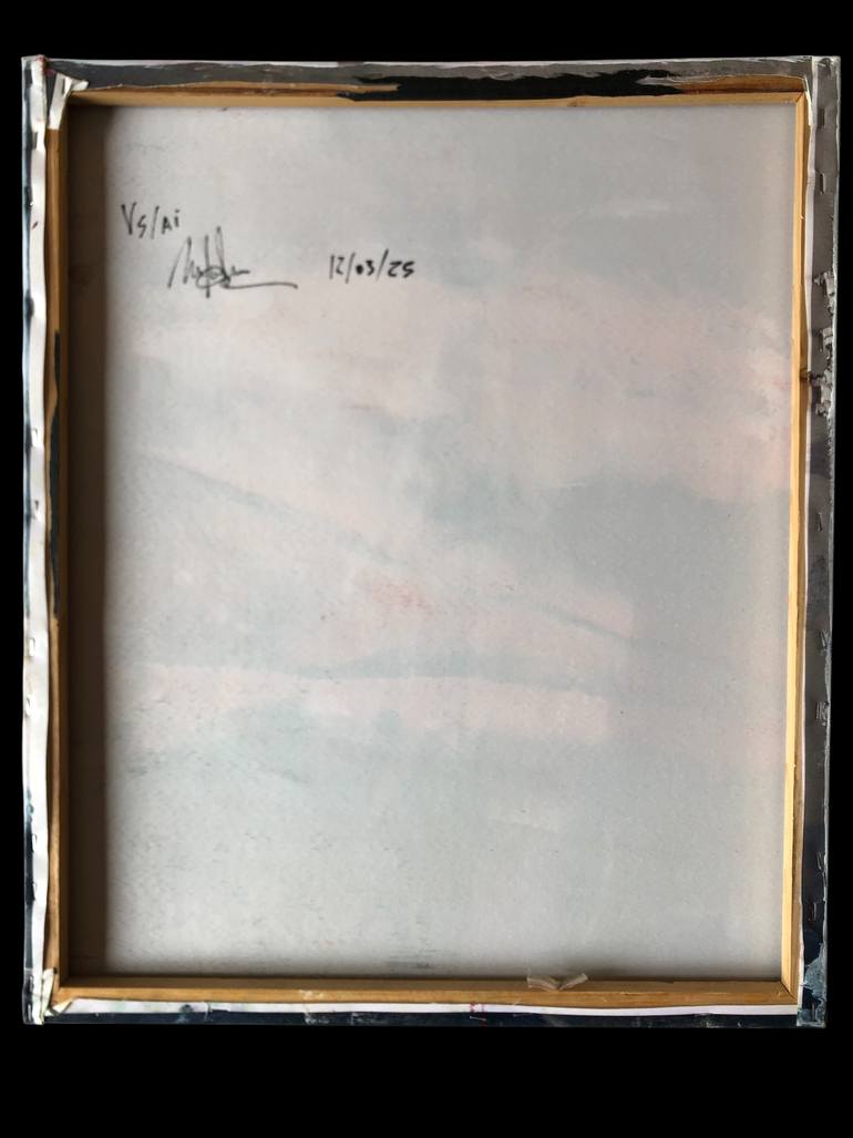 Original Abstract Expressionism Men Painting by Pasquale Enrico Mansi