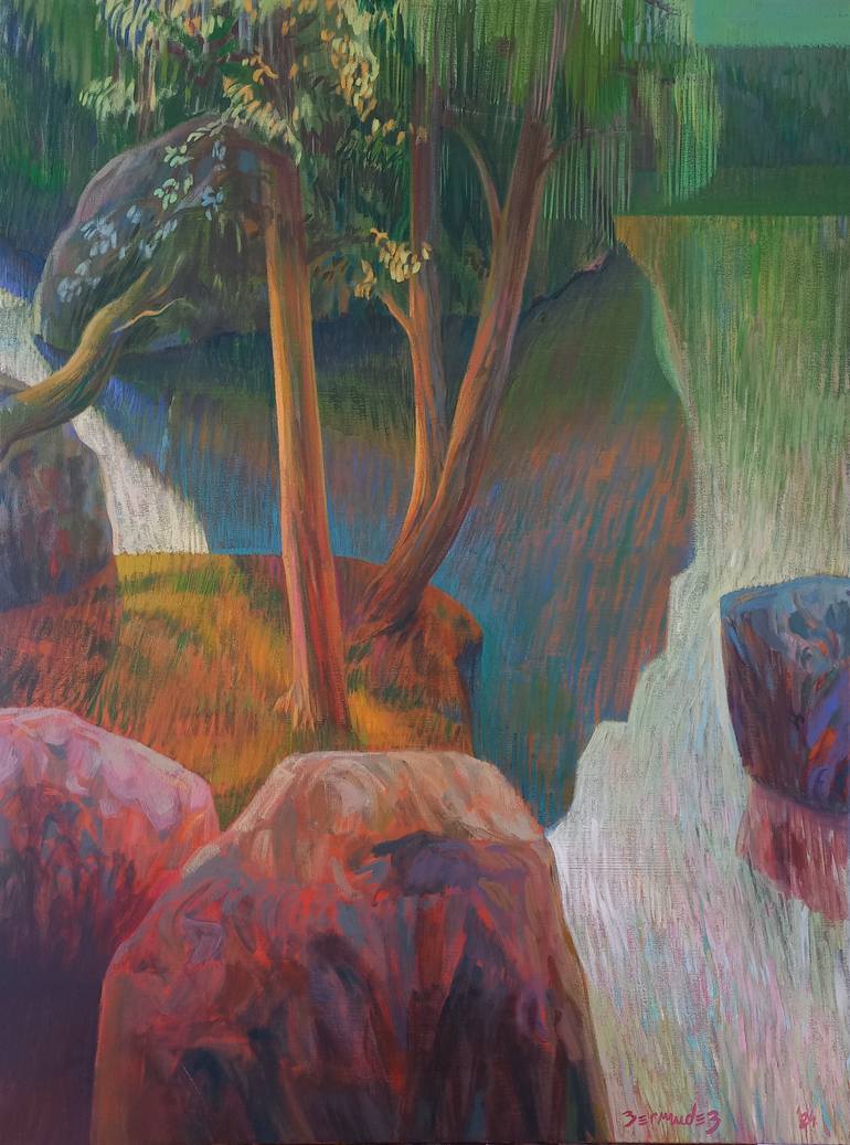 Original Contemporary Landscape Painting by Facundo Bermúdez