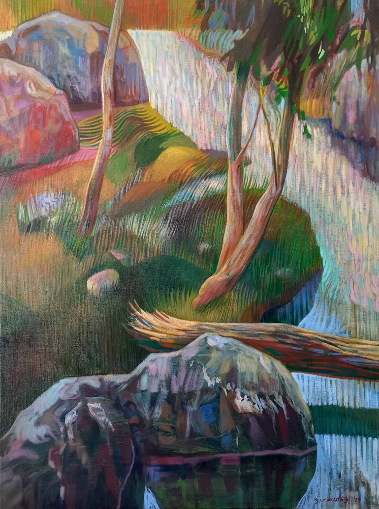 Original Contemporary Landscape Painting by Facundo Bermúdez