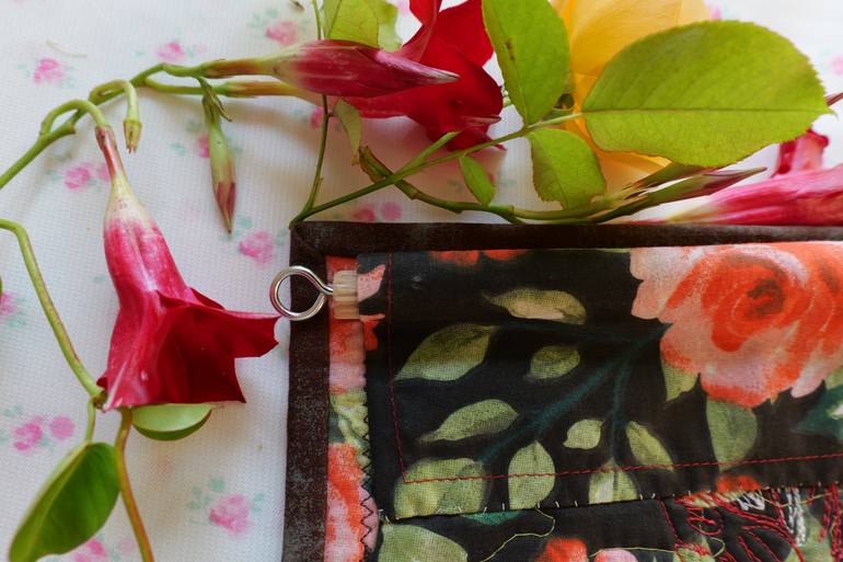 Original Realism Floral Collage by Danuta Bronowicka-Owczarek