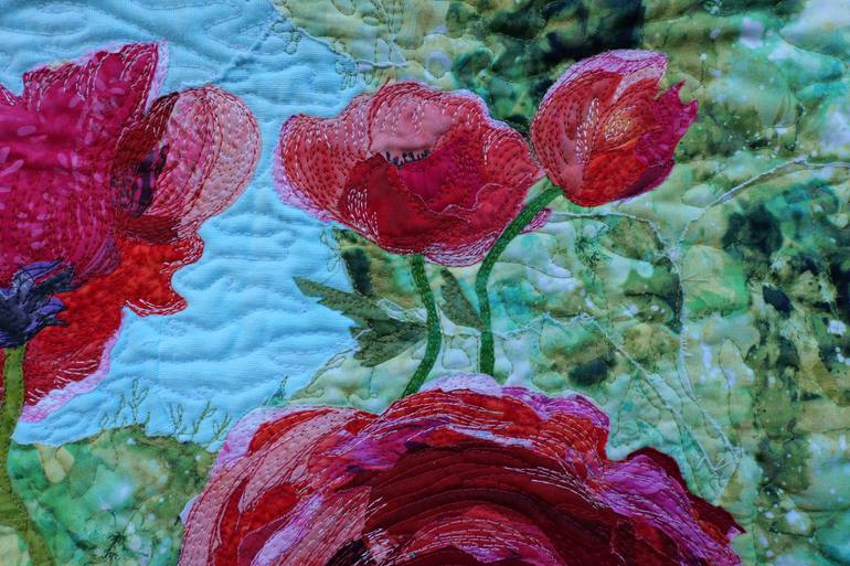 Original Realism Floral Collage by Danuta Bronowicka-Owczarek