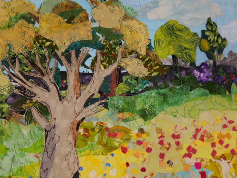 Original Contemporary Nature Collage by Danuta Bronowicka-Owczarek