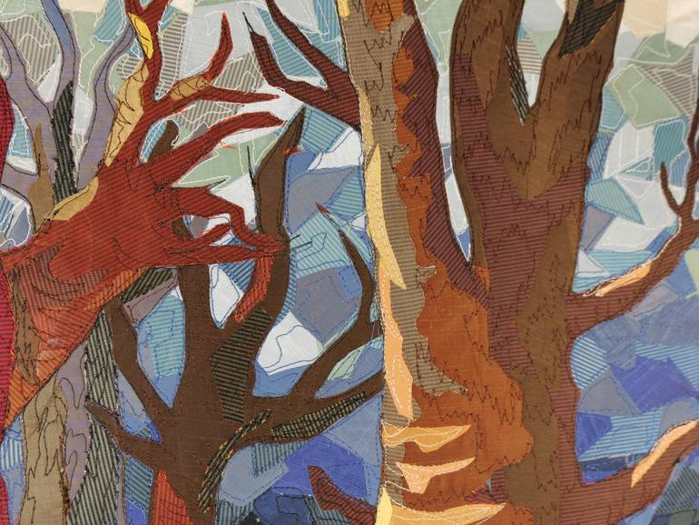 Original Abstract Nature Collage by Danuta Bronowicka-Owczarek