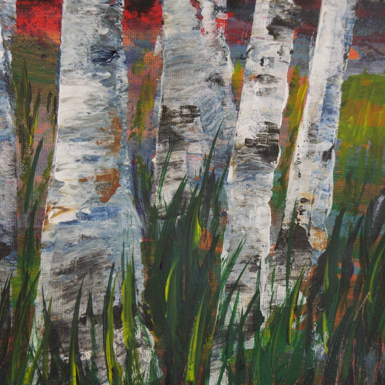 Original Art Nouveau Nature Painting by Danuta Bronowicka-Owczarek