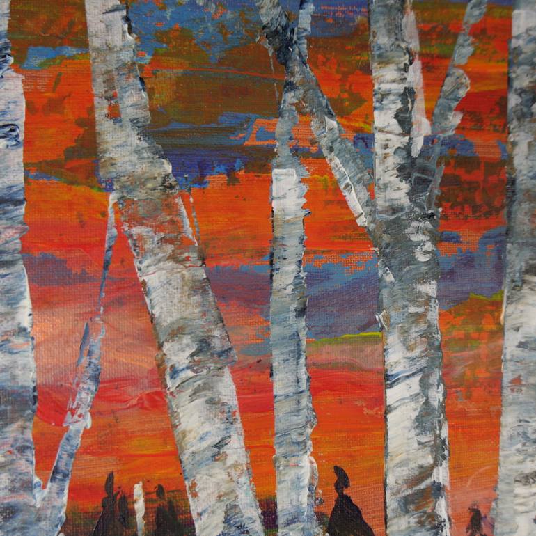 Original Art Nouveau Nature Painting by Danuta Bronowicka-Owczarek