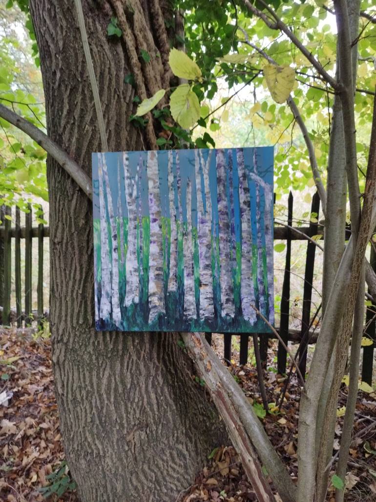 Original Contemporary Nature Painting by Danuta Bronowicka-Owczarek
