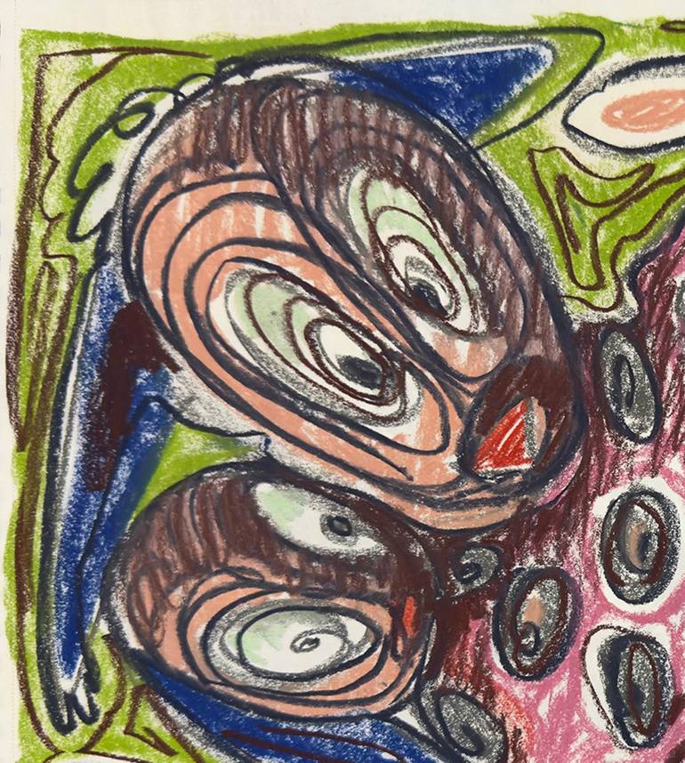 Original Abstract Expressionism Abstract Painting by Koto Javakhyan