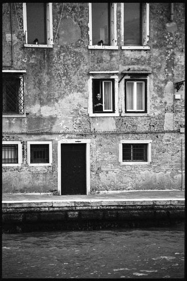 Edition 1/10 - Man at Window, Venice, Italy thumb