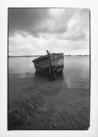Signed Open Edition Silver Gelatin Print, 'Boat, Orford Ness, Suffolk' thumb