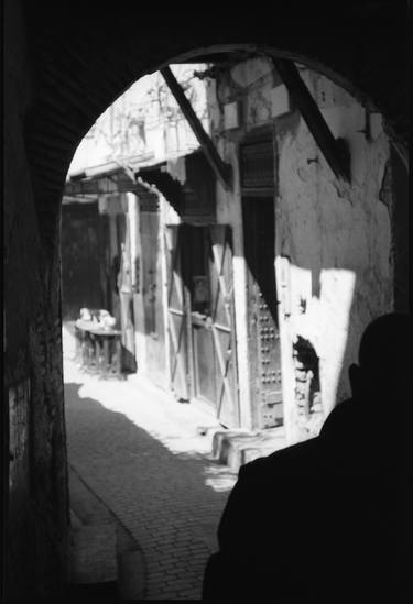 Edition 1/10 - Silhouette of a Man, Medina, Fes, Morocco thumb