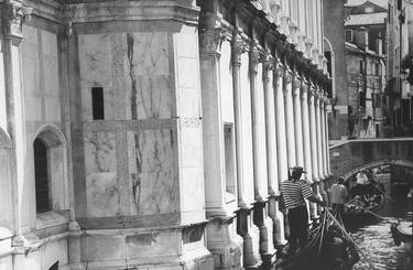 Small Open Edition Silver Gelatin Print - 'Gondolas, Venice' thumb