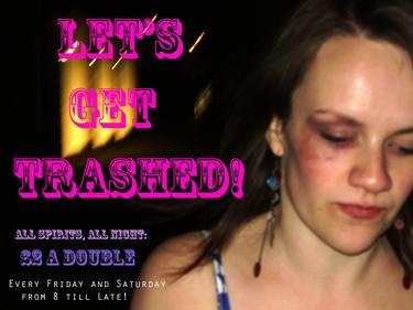 'Let's Get Trashed' Flyer image