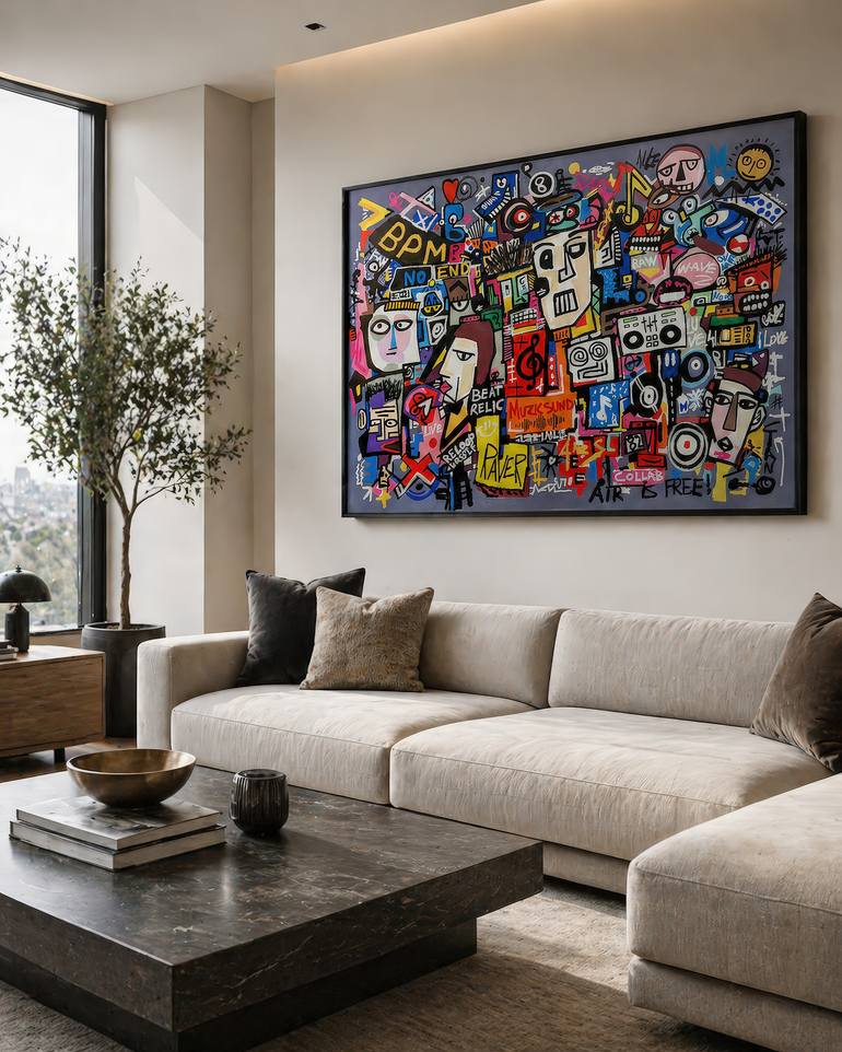 Original Contemporary Music Painting by Ciano Art